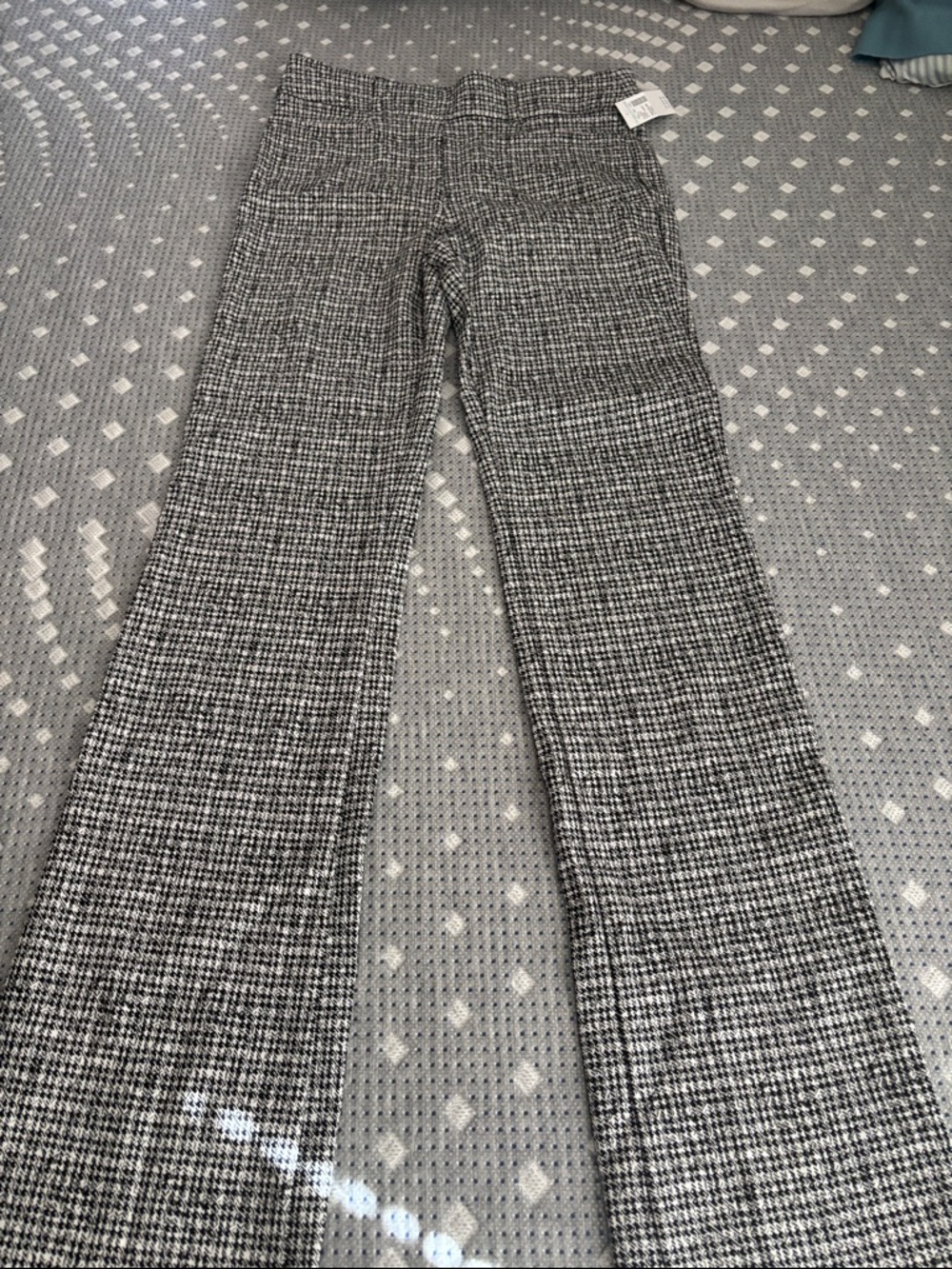 Maurices Black and White Houndstooth Boot Cut Pants